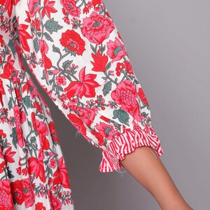 New designer kurti cotton long dress bohemian hippie clothes for gifts image 20
