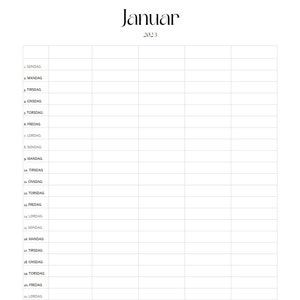 Ugeplan Familiekalender Til Tavle Rrint Etsy