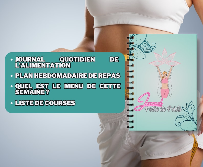 Journal de Perte de Poids, Suivi de Perte de Poids, Planificateur de Fitness, Pour la Perte de Poids, Journal Digital de Perte de Poids image 9