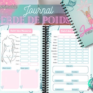 Journal de Perte de Poids, Suivi de Perte de Poids, Planificateur de Fitness, Pour la Perte de Poids, Journal Digital de Perte de Poids image 1