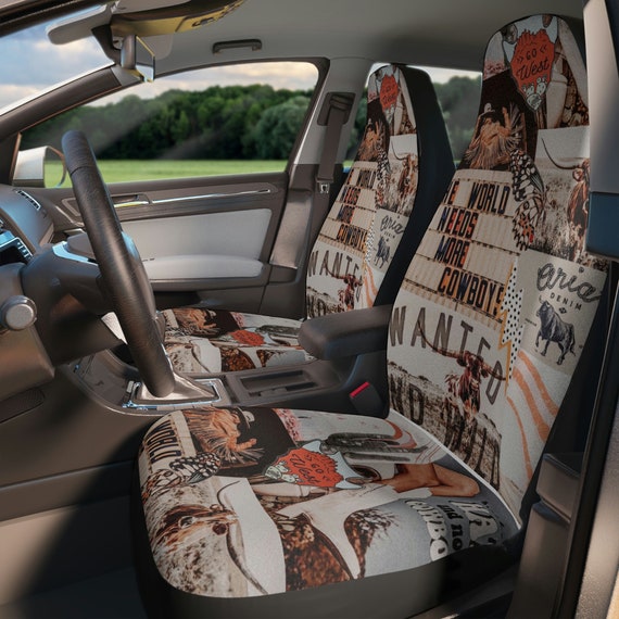 Western Cow Girl Car Seat Covers Etsy