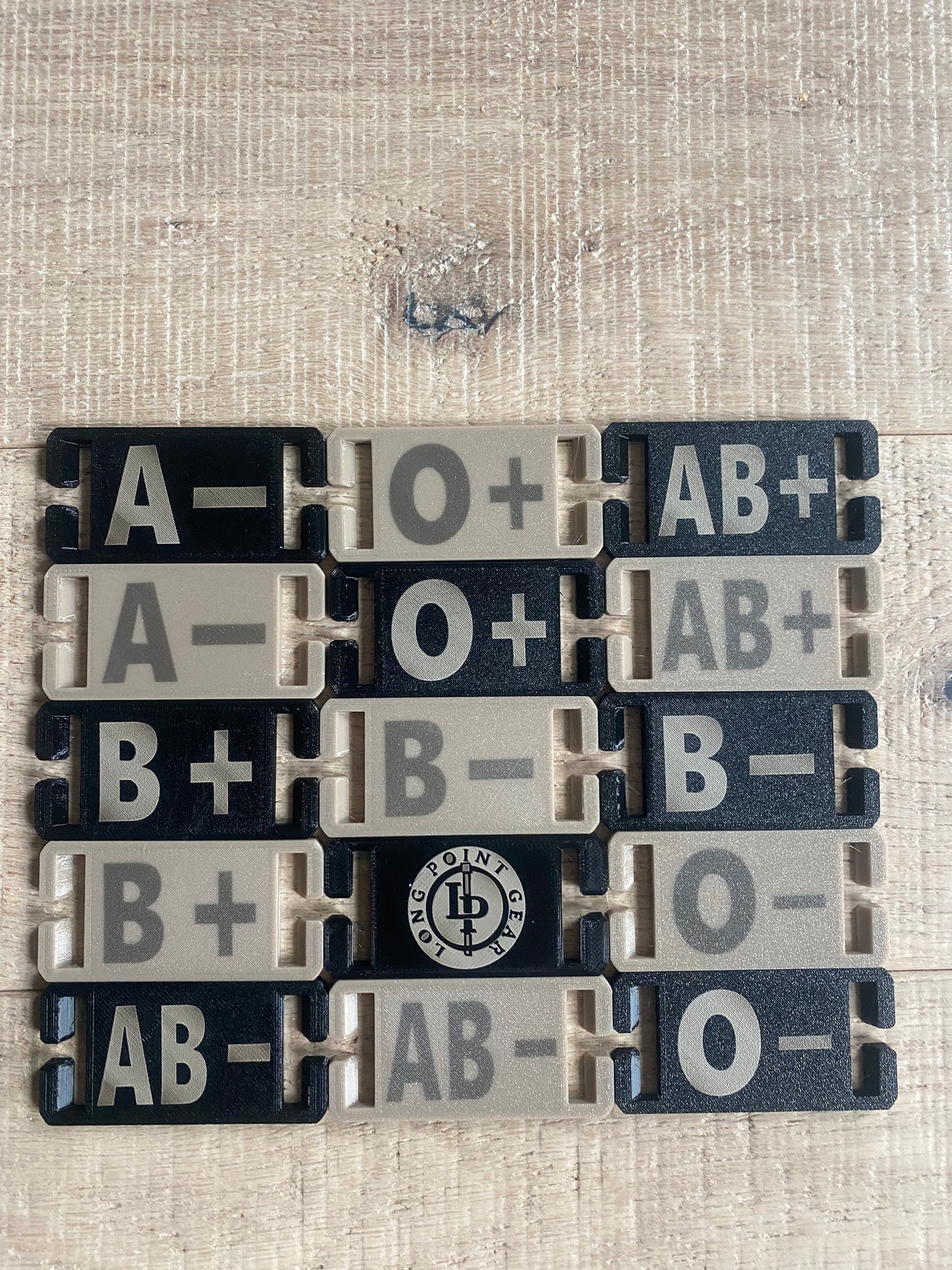 Tactical Molle Blood Type Tag Etsy