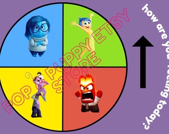 Kids A3 Printable Zones of Regulation Pie Chart | Inside Out | Digital Download - 3 pages (purple)