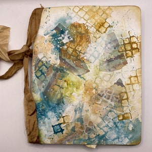 Shabby chic junk journal notebook ideal gift for Valentine&#39;s Day