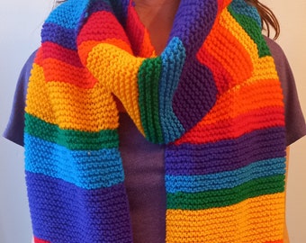 Rainbow scarf (8ft long. Tom Baker inspired)