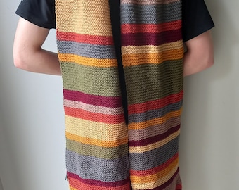 Doctor Who Tom Baker season 12 scarf (shorter version)