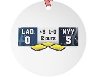 Metal Ornaments, Dodger Fan Gift, World Series Champions Decor, Baseball Enthusiast, LA Dodgers Christmas Ornament, Sports Team Memorabilia