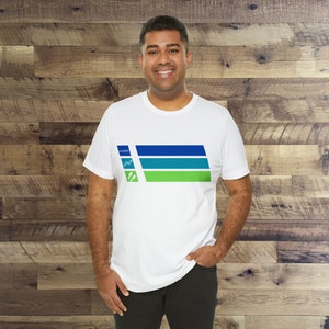 Triathlon Ironman Full Distance Sprint Olympic Retro Stripes Unisex Jersey Short Sleeve Tee Gift image 8