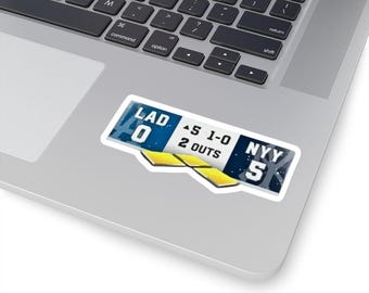 Dodgers Yankees World Series Champions Best 5th Inning Ever Gift Fan Baseball Sticker, Vinyl Decal, Laptop Car Decal, Water Bottle Sticker,