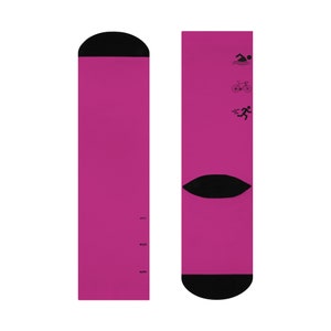 Swim Bike Run Triatlón Quarter Cushioned Crew Athletic Cycle Calcetines para correr Ironman Gift Finisher imagen 5