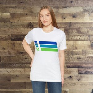 Triathlon Ironman Full Distance Sprint Olympic Retro Stripes Unisex Jersey Short Sleeve Tee Gift image 5