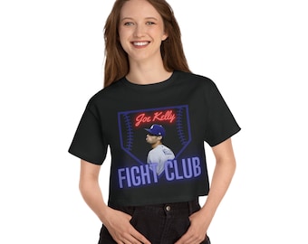 Joe Kelly Fight Club Dodgers Champion Women's Cropped Tee