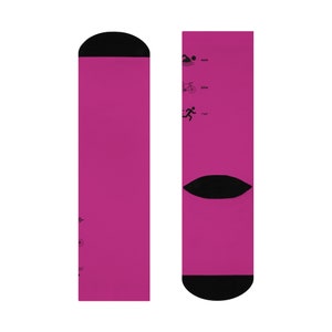 Swim Bike Run Triatlón Quarter Cushioned Crew Athletic Cycle Calcetines para correr Ironman Gift Finisher imagen 4