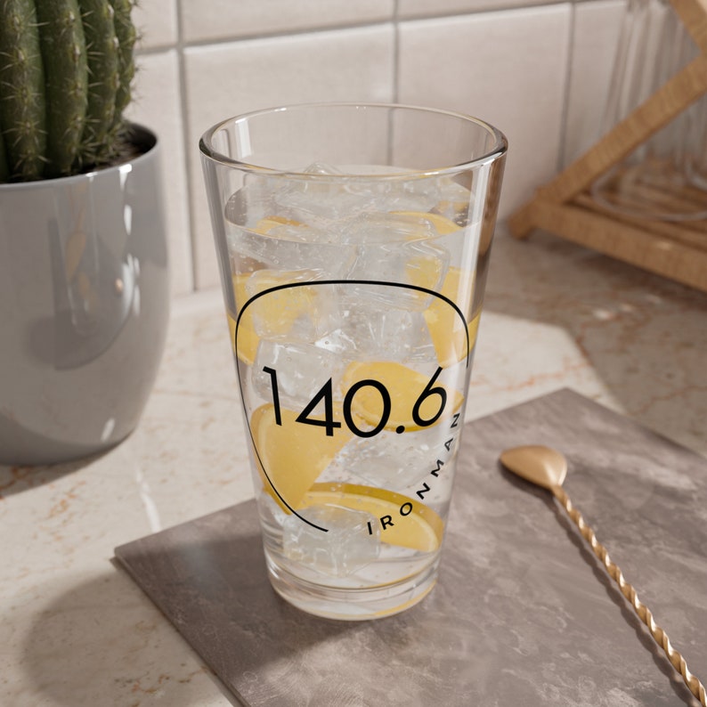 unCorkedGraphics Ironman Triathlon Pint Glass - Thumbnail 3