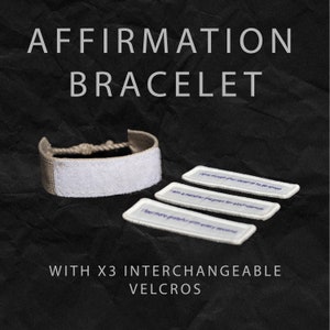 Affirmation bracelets adjustable law of attraction selfcare manifest braided silver jewellery friendship