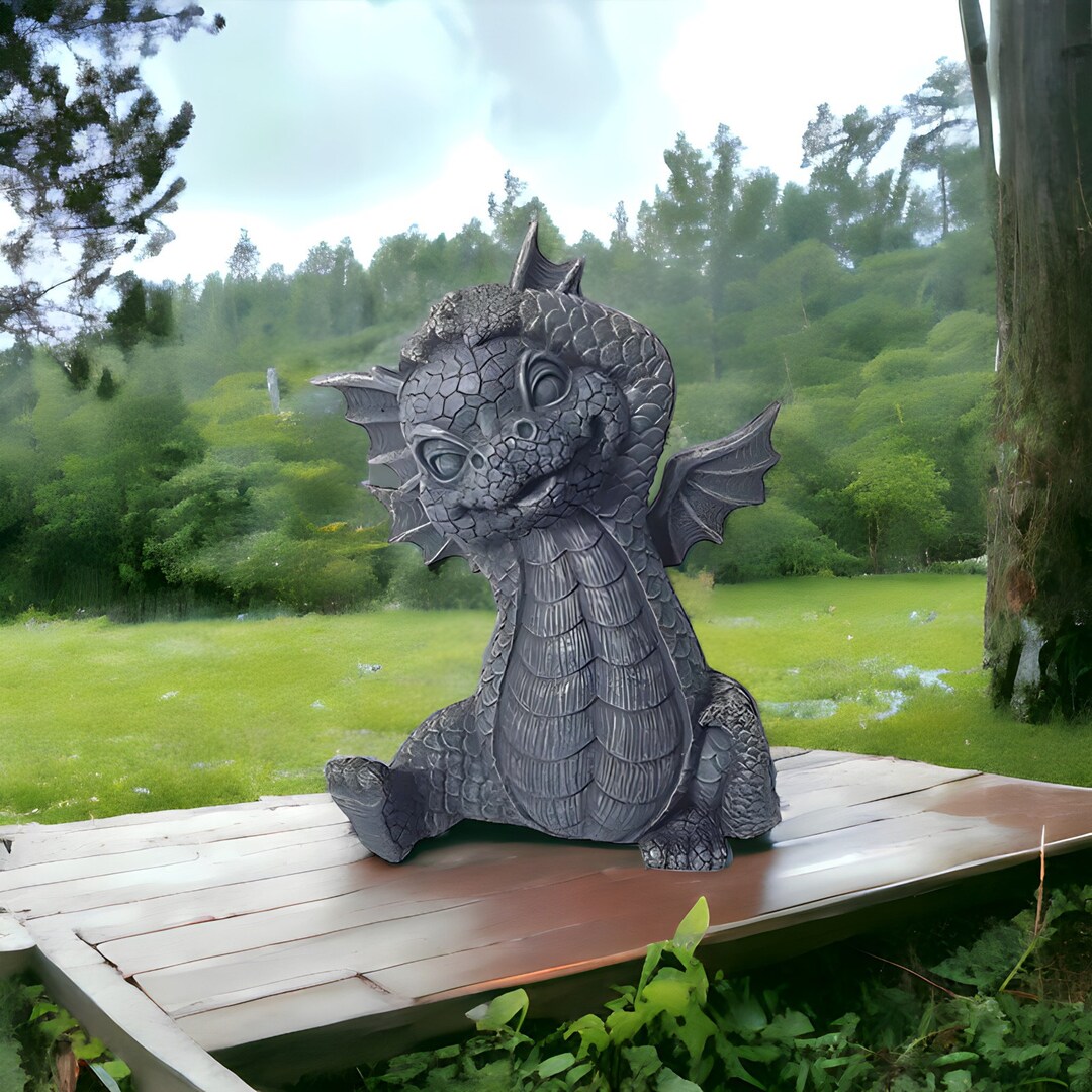 Yoga Baby Dragon Outdoor Statue Etsy