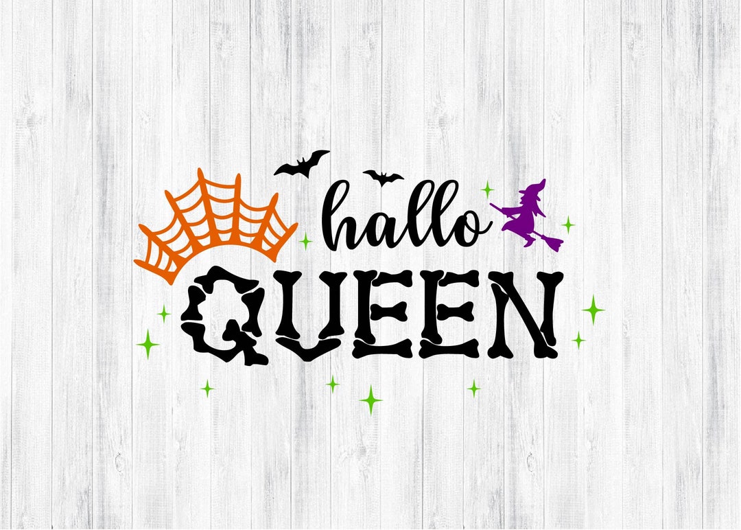 Halloween Queen SVG PNG, Halloween Witch Svg, Halloween Queen Crown Svg