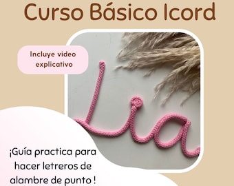 Curso Básico de Icord/Tricotin/Descarga digital/ incluye 2 vídeos