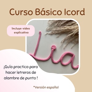 Curso Básico de Icord/Tricotin/Descarga digital/ incluye 2 videos