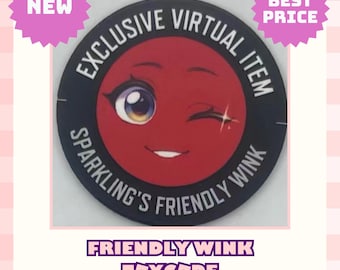 Roblox Sparkling’s Friendly Wink – DIGITAL toy CODE (Worldwide) *rare*
