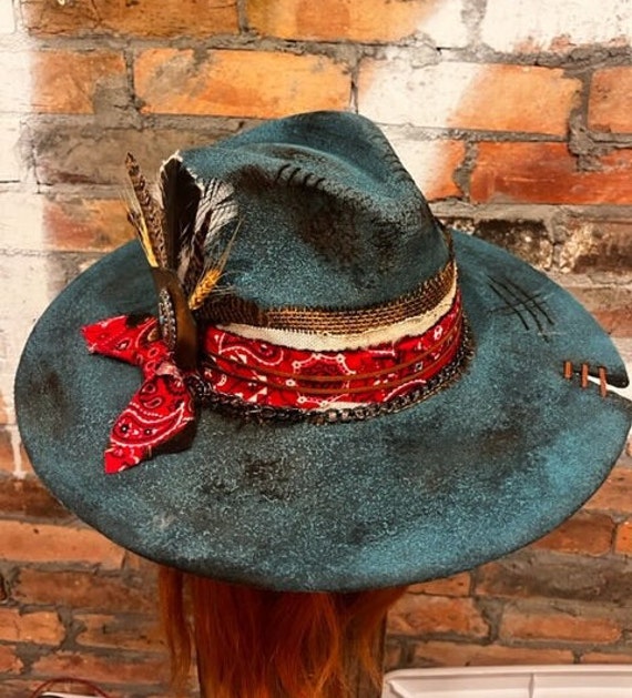 NEW! BOHO Vintage Make An Offer custom distressed rancher Custom Chocolate Rancher Hats for Western Fashion | TikTok main image 4