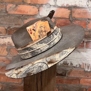 Burn the Ship  Custom Burned Hat.