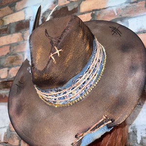 Tight fittin jeans! Custom Burned Hat.