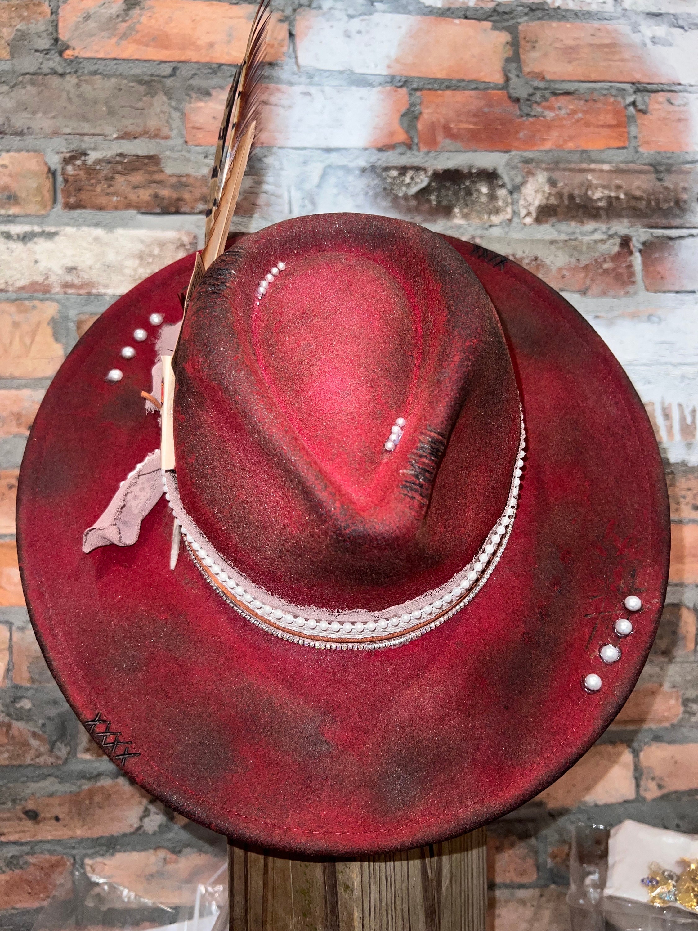 Paul Lashton Tandy Leather Suede Adjustable Hatband for All Brimmed Fedora Porkpie Cowboy Top Panama Wool Felt Hats