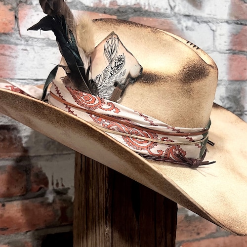 Black & Gold Custom Wide Brim Fedora | Cards Concert Western  display picture 3