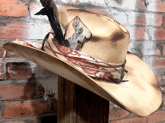 Wild and Free-custom Cowboy Style Wool Hat. - Etsy display picture 3