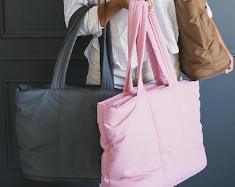 Expandable Tote Bag: Laptop Friendly.  Great for School, work and Travel Carry-On