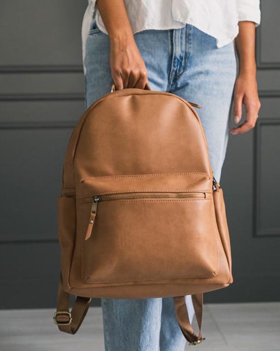 Dakota Backpack: Vegan Leather Laptop Bag, Women's Travel School