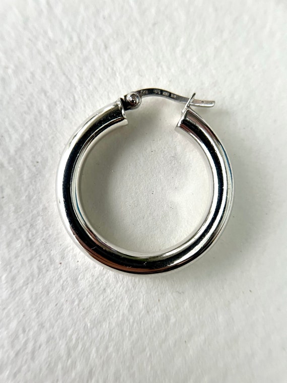 Sterling Silver Hoop Earrings - image 3