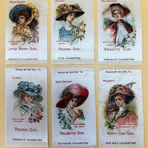 Lot of Beautiful Cigarette Silks. Rare State Ladies. Great Condition