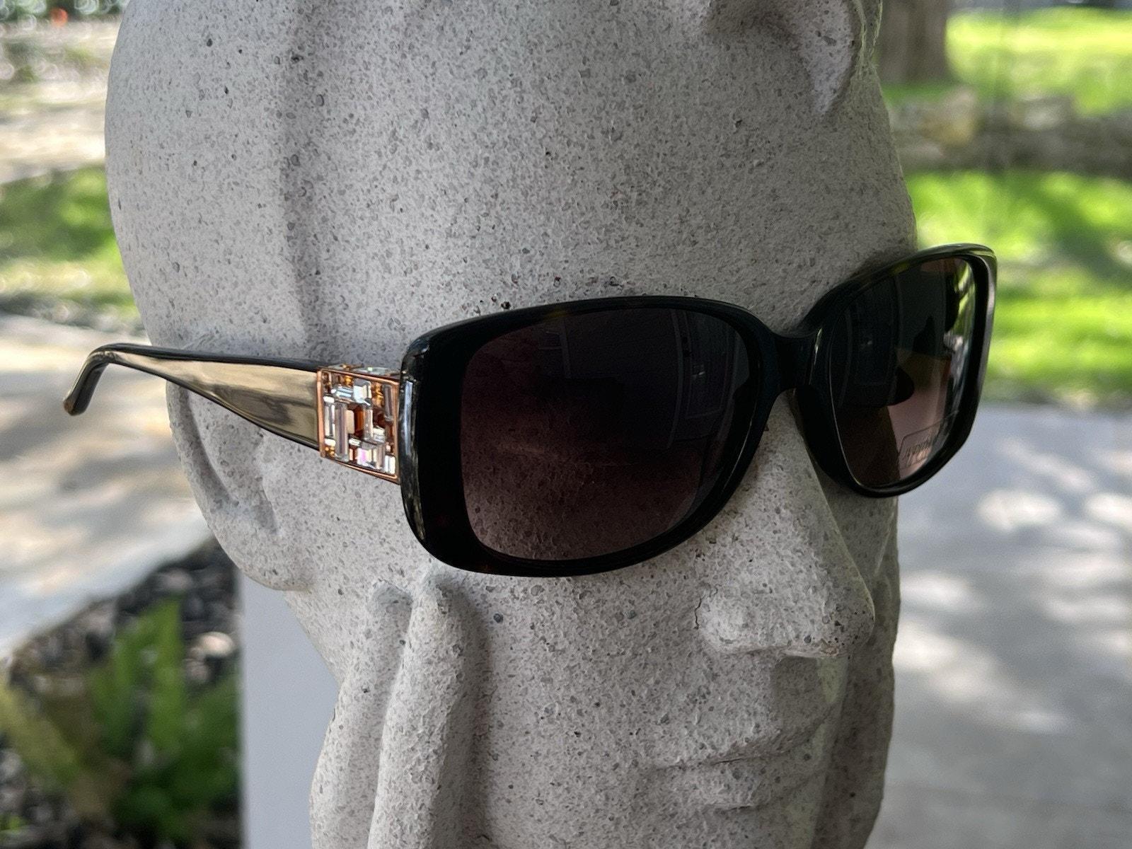 Judith Leiber JL1048 Cubism Sunglasses, Rare New, Gold  display picture 3