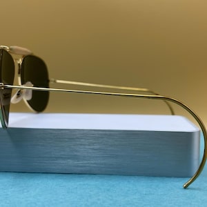 Hergestellt in den USA Ray-Ban Bausch & Lomb 1980's Gold Avaitor Glaslinse Bild 3