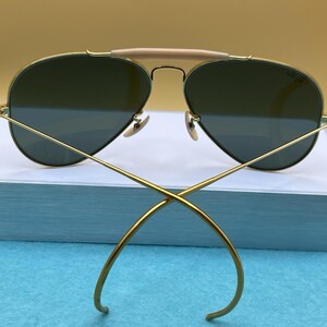 Hergestellt in den USA Ray-Ban Bausch & Lomb 1980's Gold Avaitor Glaslinse Bild 5