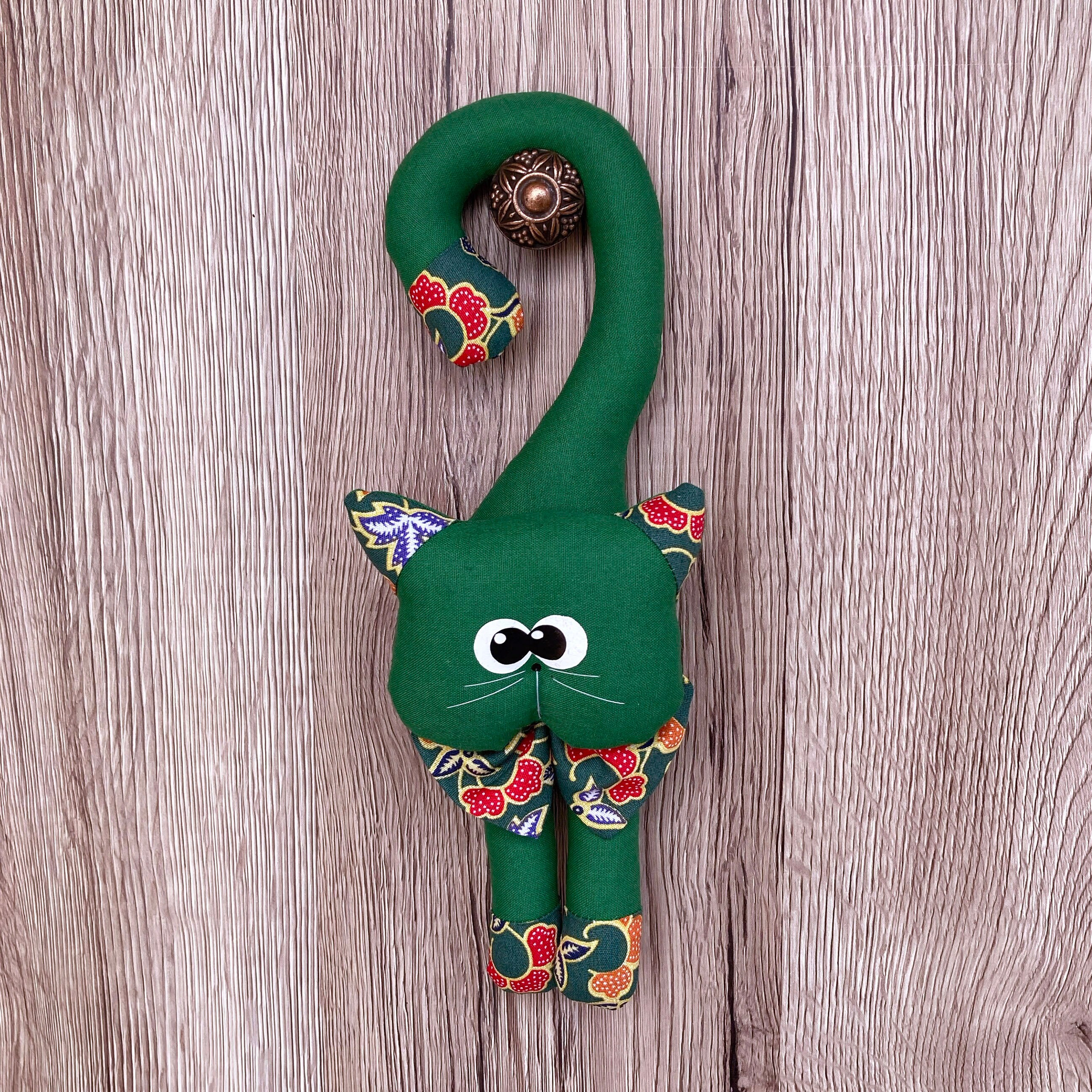 Custom Door Hanger Stuffed Cat Toy Door Knob Hanger Cat Doll Cat Lady