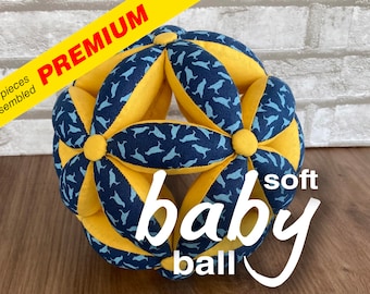 Indoor play ball | 1 year old gift | Montessori baby ball | Fabric toy | Quiet toy |  Baby soft toy | Stress relief toy | Stress puzzle ball