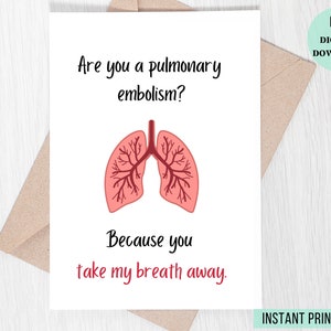 Medical Valentine&#39;s Day Card | Printable, instant download | Cute Medical Valentines card | Card For doctor, nurses, or med student