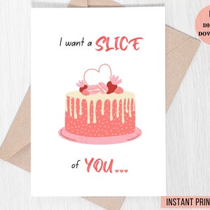 Printable, Valentine's, Anniversary card | Instant Download, print | Card for him or her | Happy Valentine's Day