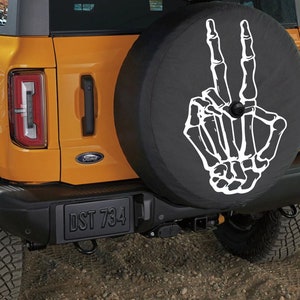 Skull Hand SPARE TIRE COVER, Ford Bronco, 2022 Ford Bronco, 2021 Ford Bronco, ford bronco 2021, new ford bronco, ford bronco accessories