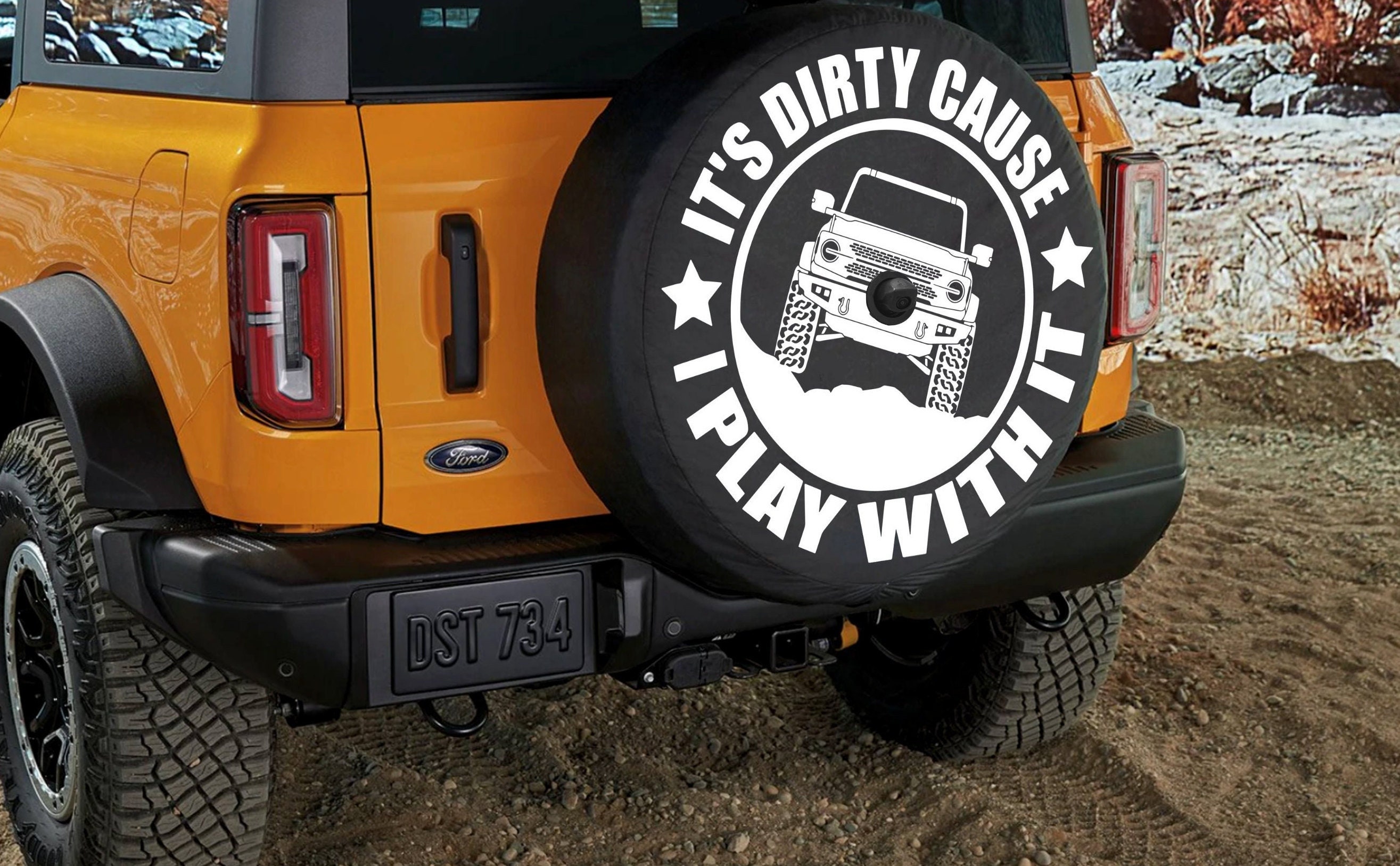 Ford Bronco SPARE TIRE COVER Ford Bronco Ford Bronco Etsy