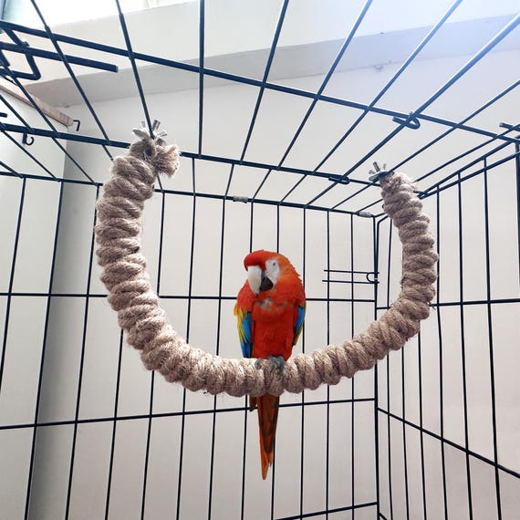HOT Sisal Budgie Rope Perch Bird Toys Sisal Rope Perch, Natural