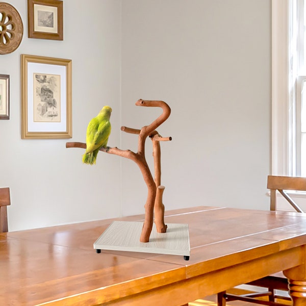 Parrot Stand, Natural Bird Perches, Parrot Perches, Parrot Playstand, Natural Bird Tree, Bird Perch