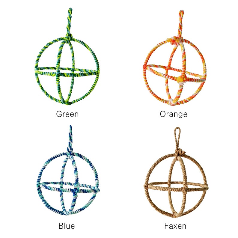 Natural Bird Swing, Parrot Hanging Swing, 3 Ring Parrot Orbit Swing