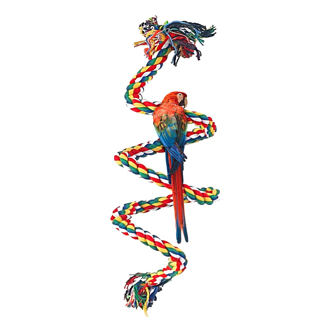 Bird Rope Perch, Natural Cotton Rope Perch, Bird Swing, Bird Rope Toy ...