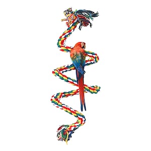 Natural Wood Parrot Stand Perch - The Parrot Mom, LLC