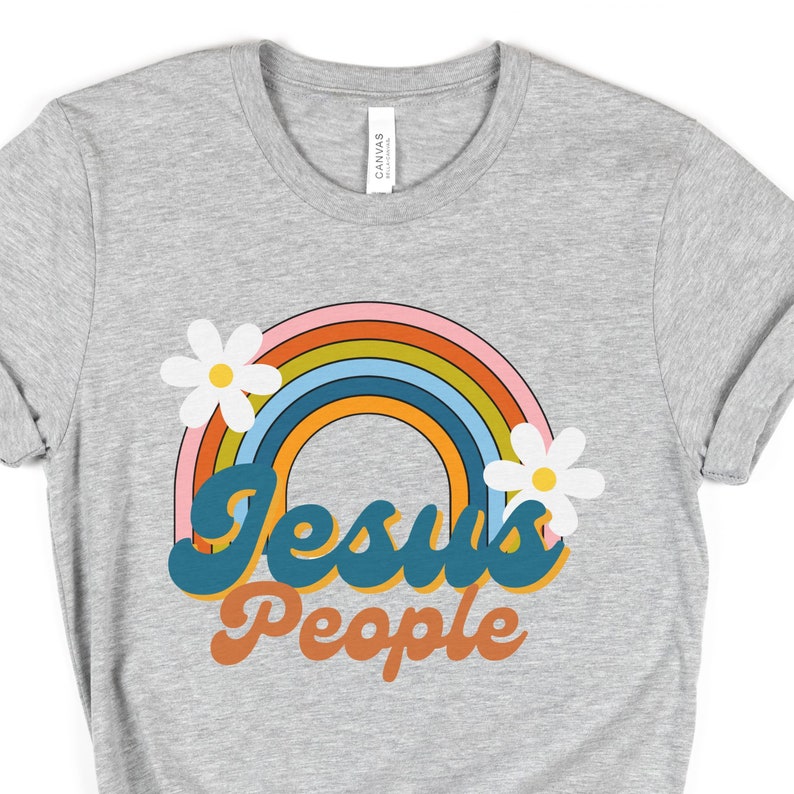 Jesus People Tee Shirt Retro Rainbow Shirt Hippie Jesus - Etsy
