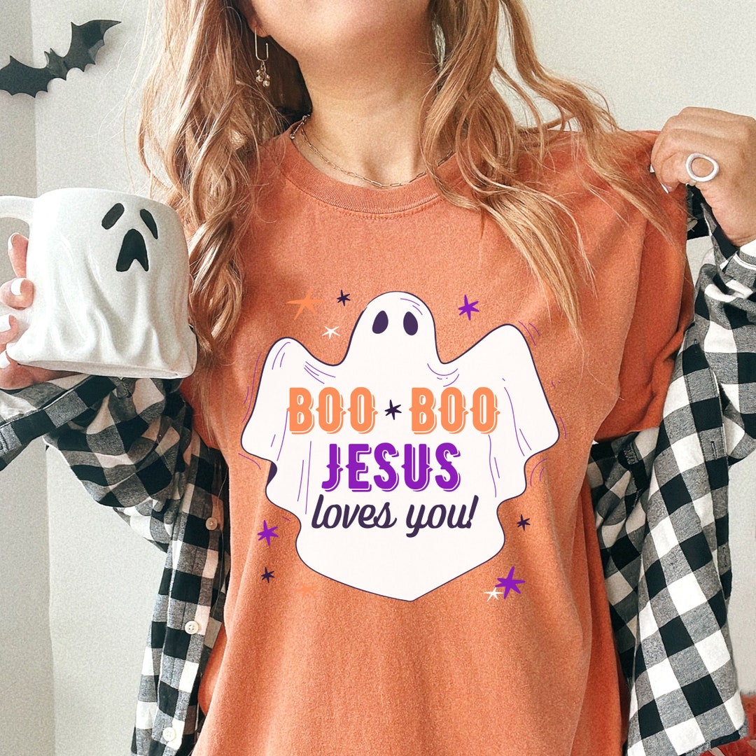 Holy Ghost Christian Halloween Shirt Jesus Loves You Funny Etsy